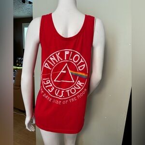 Pink Floyd tank top featuring a graphic for "The Dark Side of the Moon" Tour